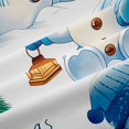 thumbnail image 4 of Erosebridal Kawaii Snowman Bear Shower Curtain 72Wx78L,Merry Christmas Bath Curtain,Blue White, 4 of 6