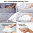 VAVSEA Pregnancy Pillows with 2 Covers, UShape Full Body Pillow for
