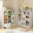 thumbnail image 3 of Accreate Toy and Book Organizer for Kids, Storage Organizer with 8 Cubbies and Pull - Out Drawers, Ideal for Playrooms and Bedrooms, 3 of 7