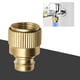 thumbnail image 4 of Conector de grifo de manguera de jardín de latón Adaptador rápido de manguera Accesorios para reemplazos 4 puntos, 4 of 9