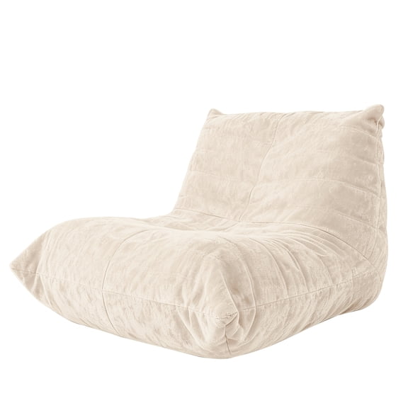 Oversized Memory Foam Bean Bag Chair for Adults - Ergonomic Lounge Sofa for Gaming, Reading, Relaxing - No Assembly