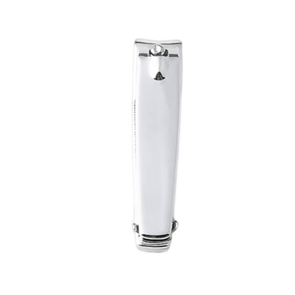 WLOELOEW Medium Nail Clippers With File Stainless Steel Splatter Proof For Manicure Pedicure Size 2.2X0.47 Inches Medium Nail Clippers With File E