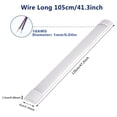thumbnail image 2 of 40W LED Tube Light - 4ft Led Shop Light Fixture 3000lm 4000K Neutral White 115cm 45.27inch LED Garage Closet Light Cabinet Light for Basement Home Office No Plug No Ground Wire, 2 of 7