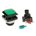 thumbnail image 3 of Arcade Square Shape LED Illuminated Push Button With Switch For Gaming Machine Consoles Repair Parts 12V Lamp 33mm - Green, 3 of 7