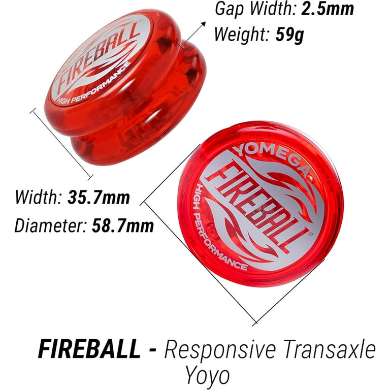 Yomega Professional Yo-Yo Toy Set for Kids, Fireball & Brain