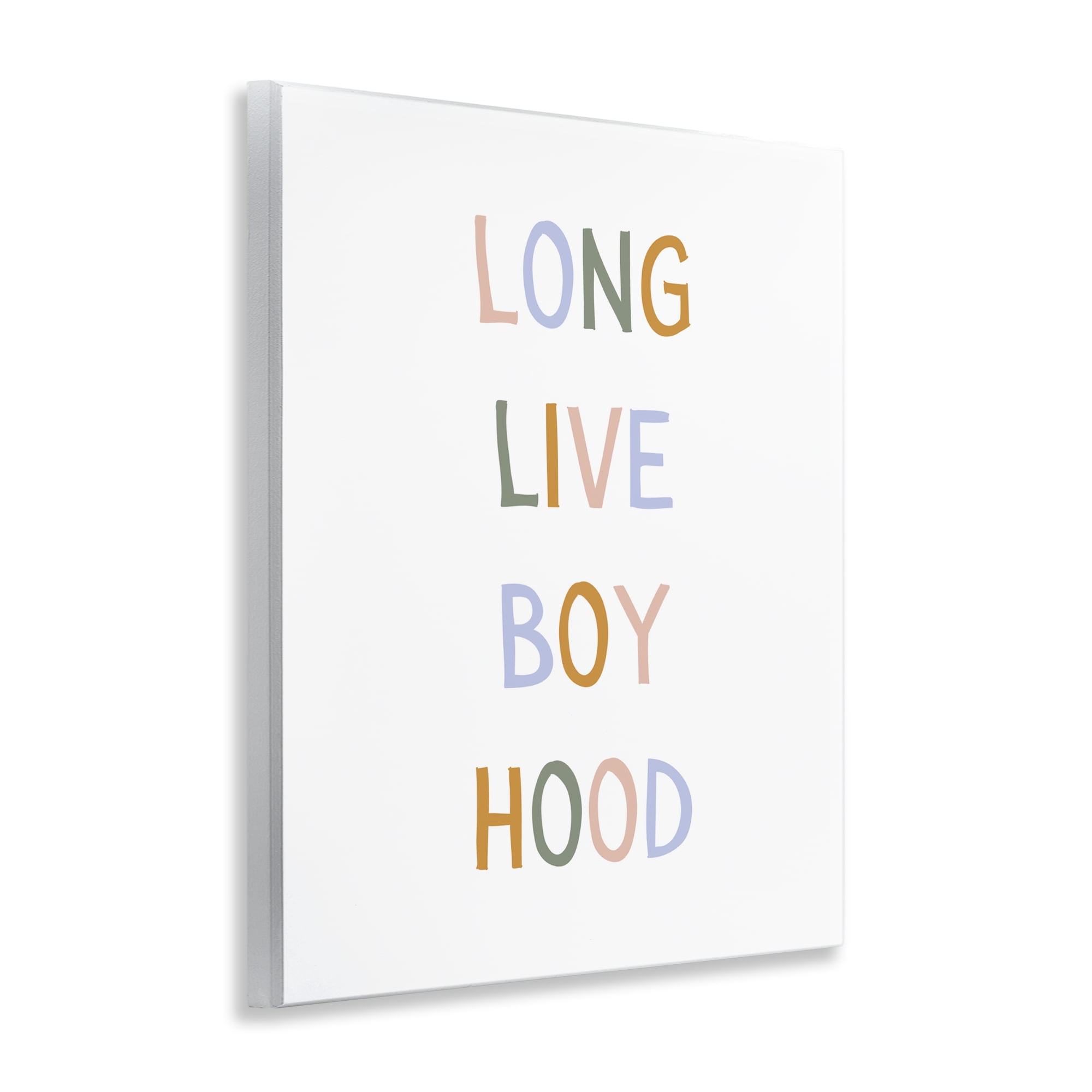 Stupell Industries Long Live Boy Hood Wall Plaque Art, design by Katie Griggs