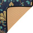 thumbnail image 3 of Yayeee Area Rugs for Living Room 5.2'x4' Non Slip Washable Bedroom Floor Carpet, Navy Blue Peacock Pattern, 3 of 5