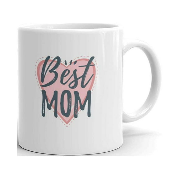 Best Mom With Heart Coffee Tea Ceramic Mug Office Work Cup Gift 11 Oz