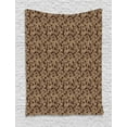 thumbnail image 1 of Camouflage Tapestry, Earth Tones Repetitive Camo Pattern Design Hunting Fashion Inspired, Wall Hanging for Bedroom Living Room Dorm Decor, 60W X 80L Inches, Cocoa Camel and Brown, by Ambesonne, 1 of 2