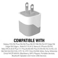 thumbnail image 3 of ACE USB Wall Charger, 5V/1A 6 Pack Wall Charger Brick Base Adapter Charging Block Charger Cube Plug Charger Box, Universal, Red, Orange, Black, Blue, Grey, Green, 3 of 3