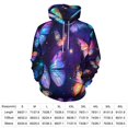 thumbnail image 2 of Dreamy Purple Butterfly Pattern Men's Women New Sweatshirt Hoodie Men's Plus Size Sweatshirt Hooded Sweatshirt 3d Printed Street Men's Cloth, 2 of 6