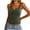 Green, variant on YODETEY Women’s Women’s Ribbed Fitted V-Neck Spaghetti Strap Tank Top , Black,Size S-XL
