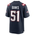 thumbnail image 3 of Men's Nike Keshawn Banks  Navy New England Patriots  Game Jersey, 3 of 3