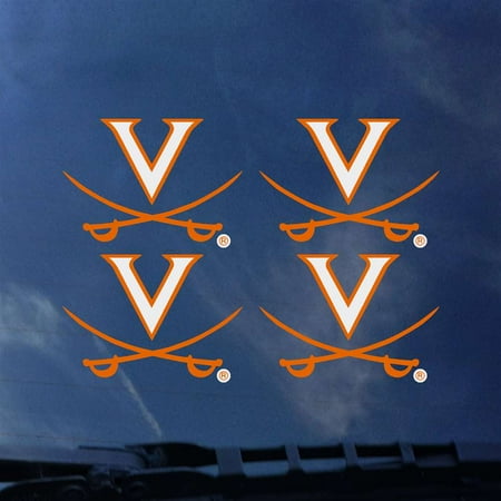Cavalier Sticker - Virginia Cavaliers Transfer Decals - Set of 4