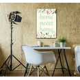 thumbnail image 2 of wall26 - Canvas Print Art - Home Sweet Home Wall Art with Flowers - Gallery Wrap Quotes Modern Home Decoration | Ready to Hang - 24x36 inches, 2 of 3