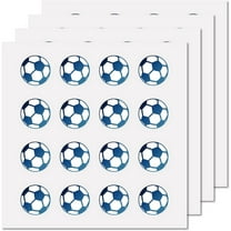 128Pcs Football Planner Sticker Sports Soccer Stickers Waterproof Self-Adhesive Picture Stickers Round Dot Cartoon Bulk Decals
