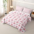 thumbnail image 3 of Erosebridal Checker Snowman Bow Quilt Full for Girls, Merry Christmas Theme Full Bedspread Sets, 3pcs, 3 of 7