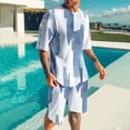 thumbnail image 1 of NTACZA Ensemble 2 Pcs pour Homme avec Shorts, T-Shirt à Manches Courtes Graphique et Shorts, Survêtements de Sport à Col Rond, Survêtements pour Hommes 3TG, 1 of 5