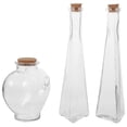 thumbnail image 5 of Mersess 3-Pack Glass Heart Wishing Bottles, Drift Bottles for Wedding, Party, Sand Ceremony Decoration, 5 of 11
