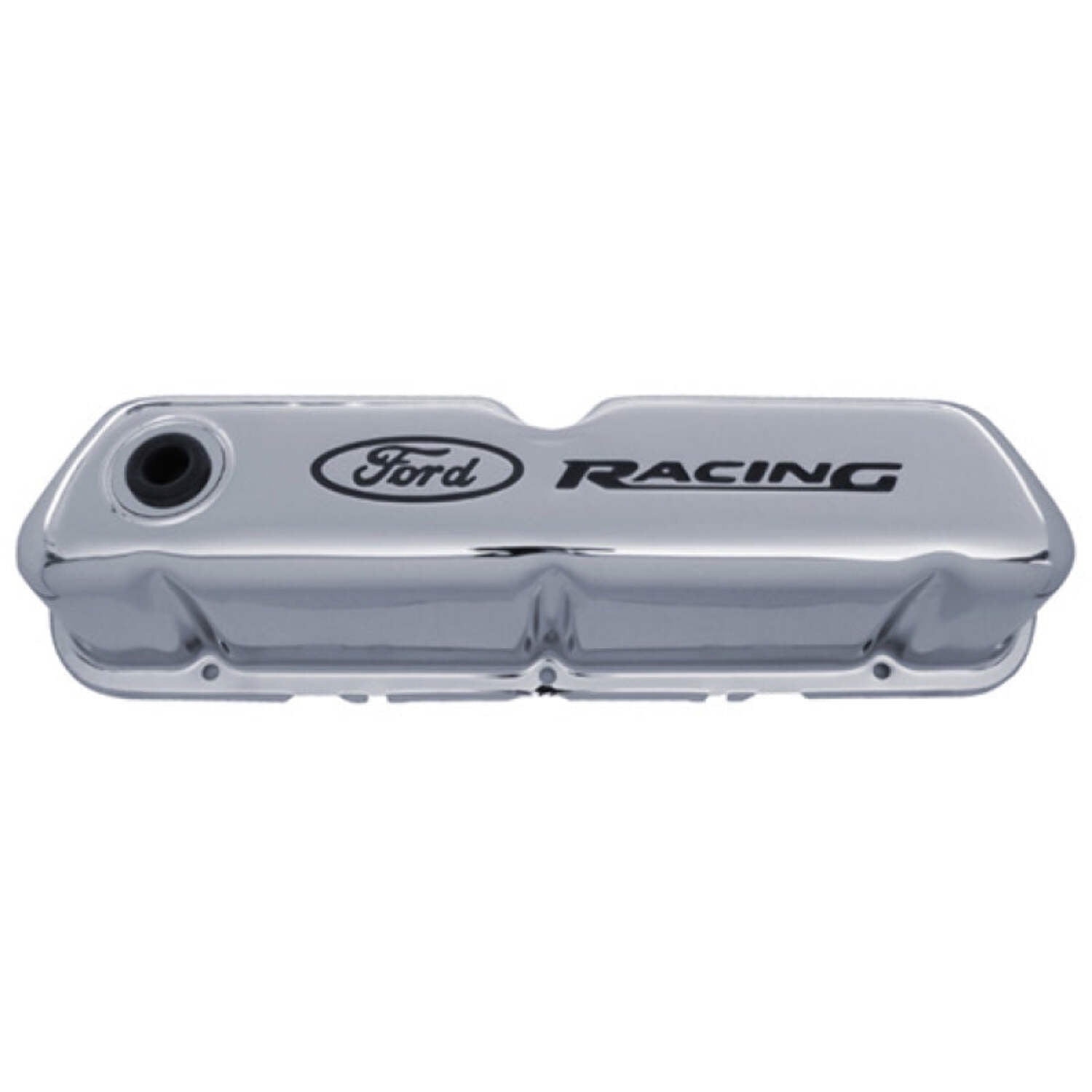 Ford FRD302-071 Steel Valve Cover Set with Ford Racing Logo, Chrome