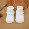 thumbnail image 5 of Wxirdiow Toddler Socks Baby Girl Socks with Non-Slip Cute Flower Design Toddler Ankle Socks Gift for Newborn Babies Infants White Size,3-5 Years, 5 of 5