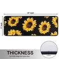 thumbnail image 5 of Kitchen Rugs Sets Of 2,Black Yellow Sunflower Pattern Anti Fatigue Kitchen Mat Rugs Non Slip Washable,Decorative Kitchen Floor Mats for Kitchen,Sink,Laundry,17"x47"+17"x47", 5 of 5