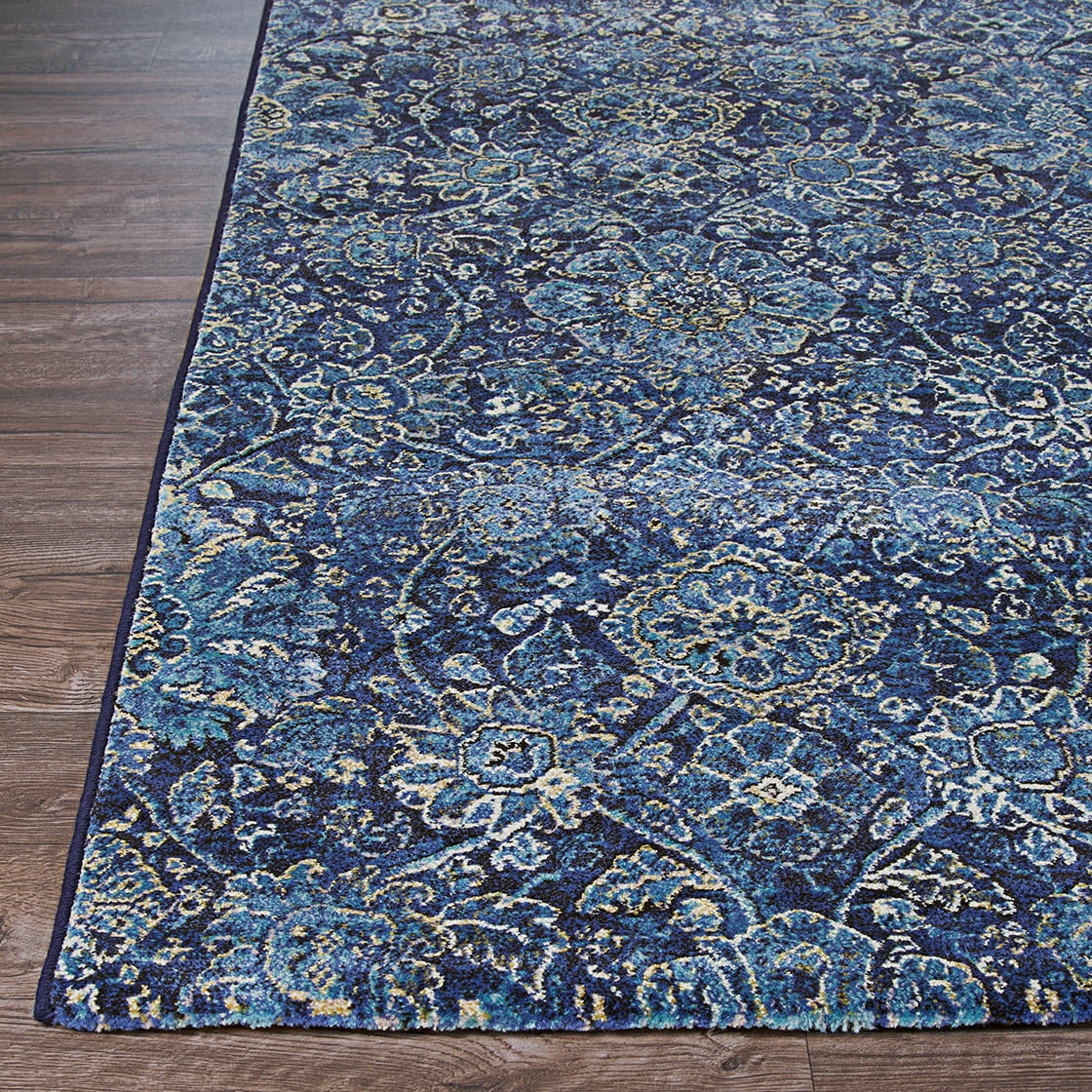 Couristan Easton Winslet Area Rug, 7'10" x 11'2", Navy-Sapphire