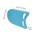 thumbnail image 3 of Hydrodynamic Swim Kickboard and Pull Buoy Training Aid Set 17 Inch Lightweight Board with Hand Slots for Pool Drills Beach Sessions Swimming Gear Beginners Black, 3 of 8