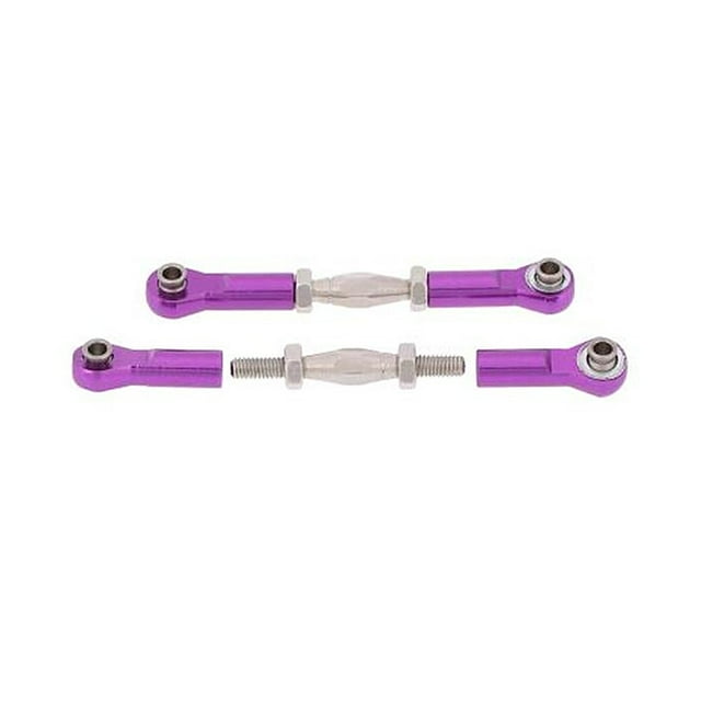 166017 piezas de mejora varilje de dirección servo de aluminio para coche HSP 1:10 púrpura Zulema Servo Vinculación