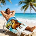 thumbnail image 4 of Microfiber Beach Towel, Sand Resistant Quick Dry Oversized Towel, Lightweight and Portable, Soft Breathable Double-Sided Design for Beach, Pool, Travel, and Outdoor Camping, 4 of 7