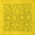 thumbnail image 1 of Ahgly Company Indoor Square Oriental Yellow Traditional Area Rugs, 6' Square, 1 of 4