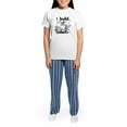 thumbnail image 4 of CafePress - I Build Robots Women's Light Pajamas - Women's Short Sleeve Print T-Shirt and Pants Light Cotton Pajama Set, 4 of 7
