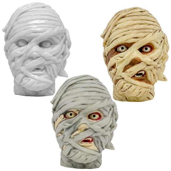 Figures Toy Company Set of 3 Mummy Heads for 8 Inch Type S Retro Action Figures