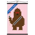 thumbnail image 3 of Star Wars: Saga - Chewbacca Hearts Wall Poster with Wooden Magnetic Frame, 22.375" x 34", 3 of 3