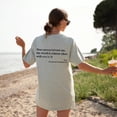 thumbnail image 5 of New Fashion Womens Letter T-Shirt Round Neck Short Sleeve Slogan Tee Top, 5 of 10