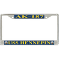 thumbnail image 1 of USS Hennepin AK-187 License Plate Frame, 1 of 1