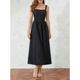 thumbnail image 2 of ZAXARRA Robe Classique pour Femmes, Robe Longue d'Été Sans Manches Dos Nu à Nouer pour Fête, 2 of 9
