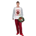thumbnail image 4 of LuLiaMenton Christmas Pajamas, Merry Cruisemas Print, Red Plaid Matching PJs, Plus Sizes, Womens 2XL, 4 of 5