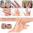 thumbnail image 4 of Duslogis Tubular Bandage Finger Roll Cotton Finger Cots Elastic Thumb Gloves Dressings Fingertips Gauze Skin Disposable Bandages for Thumb Sprains and Swelling (15 Pcs, Skin), 4 of 7