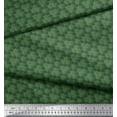 thumbnail image 3 of Soimoi Green Moss Georgette Fabric Scales Geometric Fabric Prints By Yard 42 Inch Wide, 3 of 3