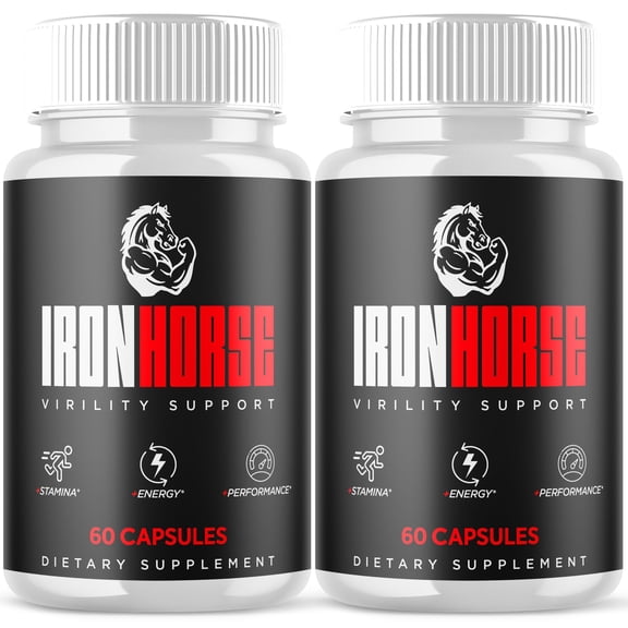 Iron Horse Advanced Formula Pills All Natural Vitamin Supplement IronHorse 120 Capsules