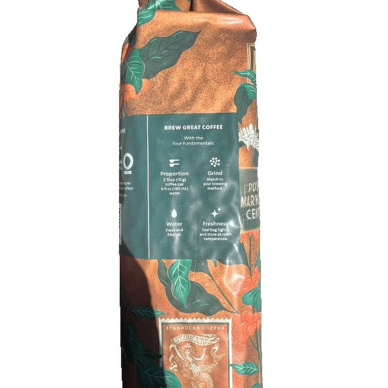 Whole Bean Coffee, Decaffeinated, Pike Place, 1 lb, Bag, 6/Carton Whole Bean Coffee, Decaffeinated, Pike Place, 1 lb, Bag, 6/Carton