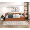 thumbnail image 4 of Lexicon Wilcox Faux Leather Daybed in Brown, 4 of 8