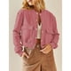 thumbnail image 5 of Chaqueta de Mujer para Otoño/Invierno, Larga, Cuello Alto, con Bolsillo Lateral. Color Melocotón L, 5 of 8