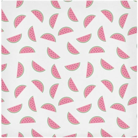 

BESTKITTY Cloth Napkins Set of 6 Pink Watermelon Printed Decorative Polyester Dinner Napkins Soft Comfortable Reusable Table Cloth Napkins for Family Dinner 20x20in