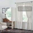 thumbnail image 4 of VHC Brands Stitched Burlap Curtain Panel, White, 84x40, Set of 2, 4 of 7