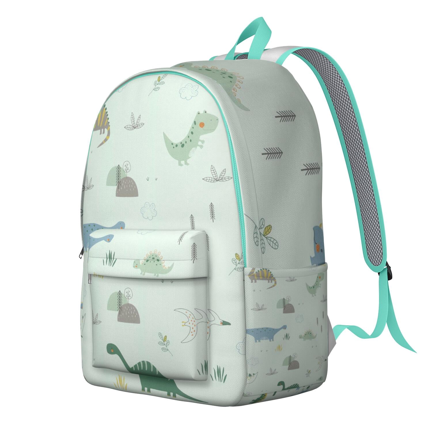 Dino Skeleton Laptop Backpack for Students, Lightweight and Durable with Funny Dinosaur Pattern, Ideal for School or Travel