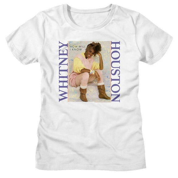 Whitney Houston Pastel How Will I Know White Women's T-Shirt