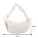 thumbnail image 3 of (FBA Quiere Doblar Los Productos) Nicho Nube Plisada Acolchada Ropa Algodón Burbujas Bolso Cruzado Ligero Un Hombro para Mujer 6080 (beige), 3 of 9