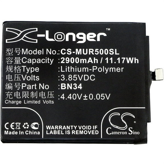 2900mAh BN34 Battery for Xiaomi Redmi 5A M5A